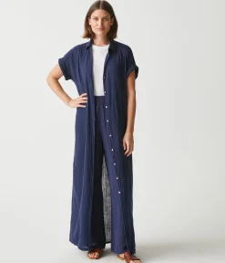 Allen Gauze Shirt Dress