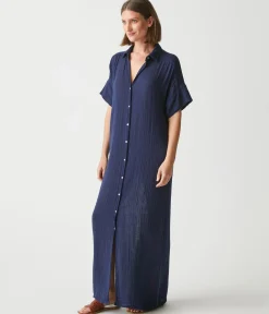 Allen Gauze Shirt Dress