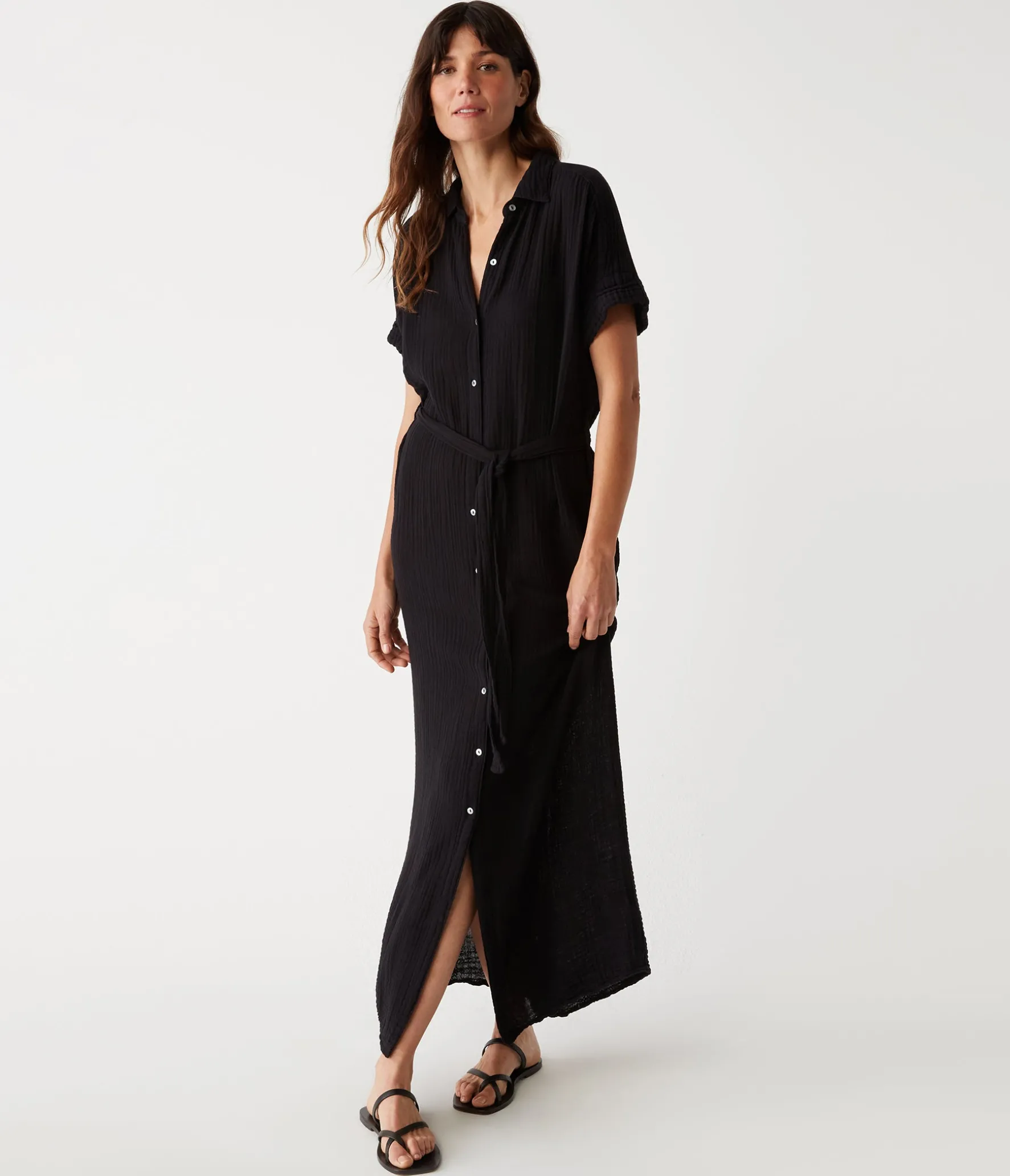 Allen Gauze Shirt Dress