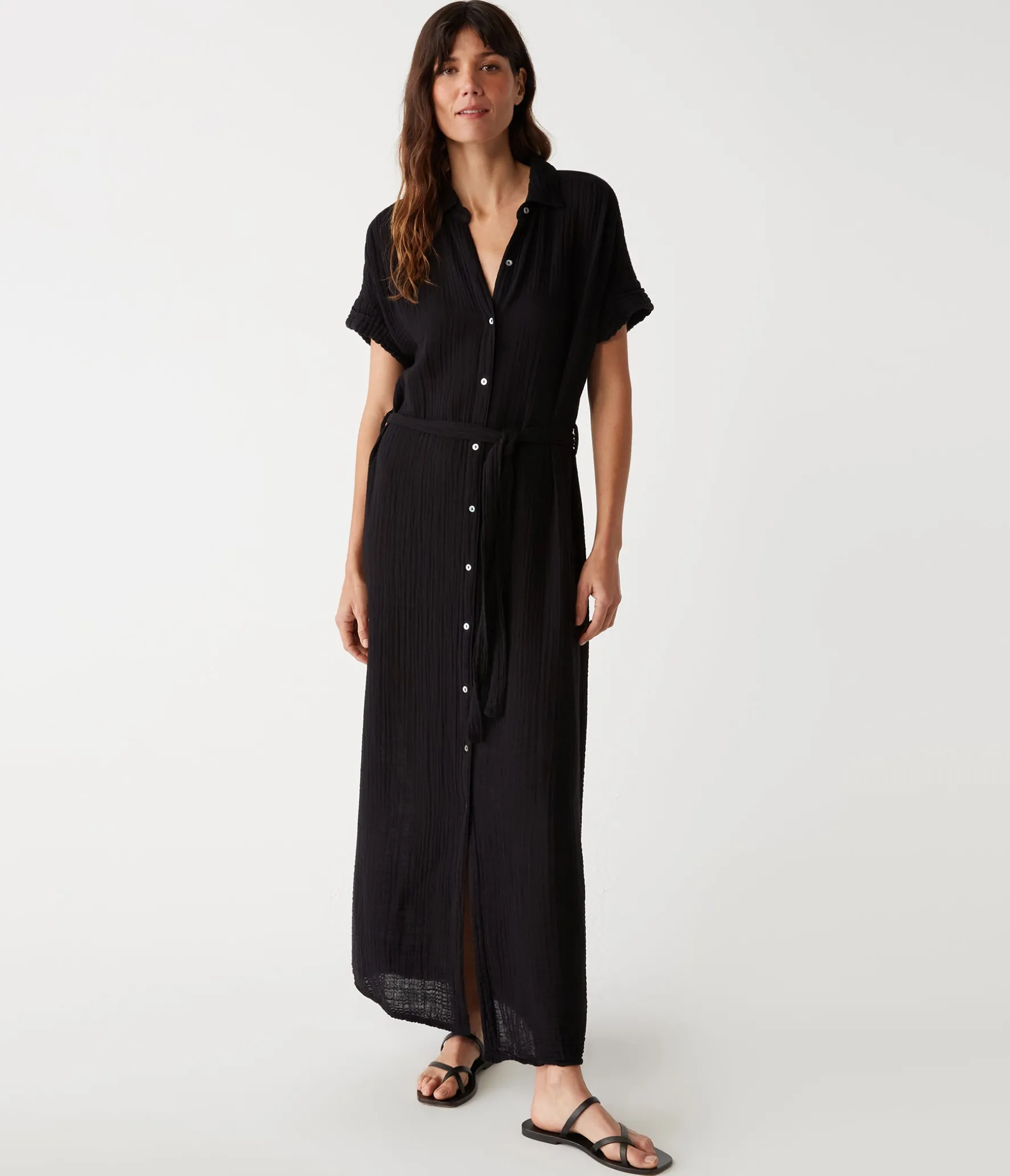 Allen Gauze Shirt Dress