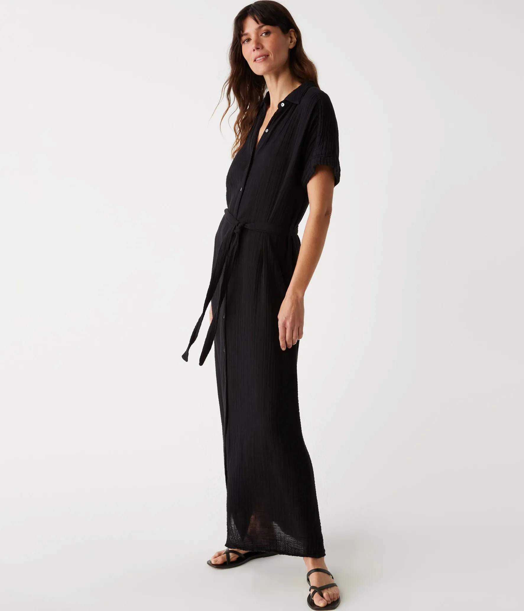 Allen Gauze Shirt Dress