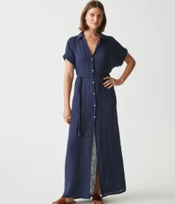 Allen Gauze Shirt Dress