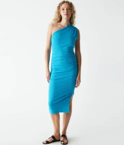 Andrea One Shoulder Midi Dress