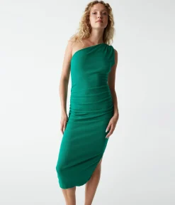 Andrea One Shoulder Midi Dress