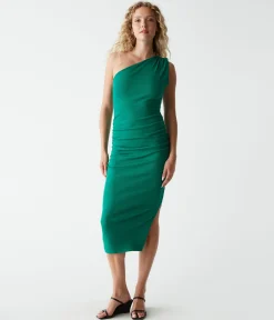 Andrea One Shoulder Midi Dress