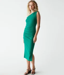 Andrea One Shoulder Midi Dress