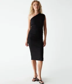 Andrea One Shoulder Midi Dress