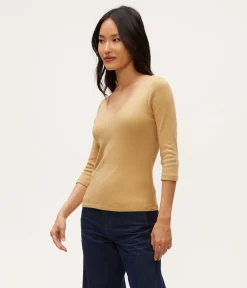 Angelina Shine V-Neck Tee