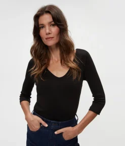 Angelina Shine V-Neck Tee