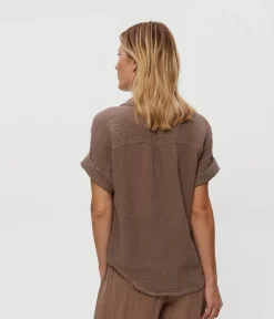 Bailey Gauze Button Down Shirt