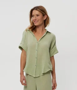Bailey Gauze Button Down Shirt