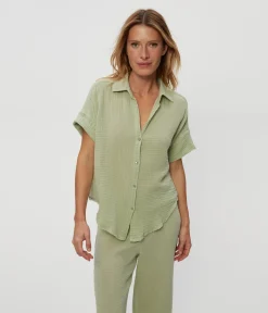 Bailey Gauze Button Down Shirt
