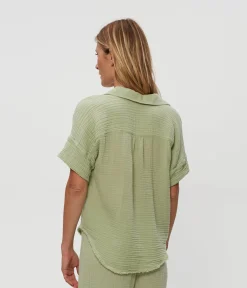Bailey Gauze Button Down Shirt
