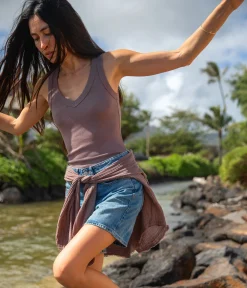 Blanche Ribbed Tank