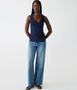Blanche Ribbed Tank