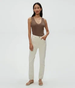 Blanche Ribbed Tank