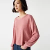 Cait Mixed Fabric Tee