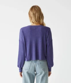 Cait Mixed Fabric Tee