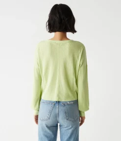 Cait Mixed Fabric Tee
