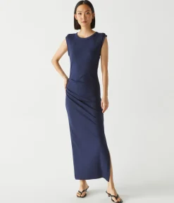 Calliope Power Shoulder Maxi Dress