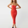 Cobie Strapless Midi Dress