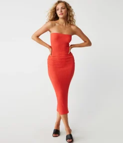 Cobie Strapless Midi Dress