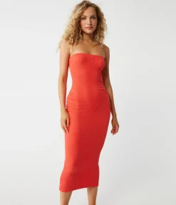 Cobie Strapless Midi Dress