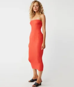 Cobie Strapless Midi Dress