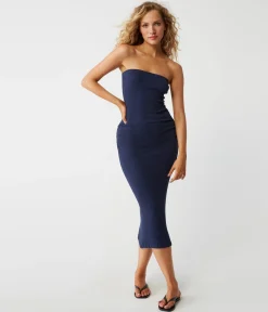 Cobie Strapless Midi Dress