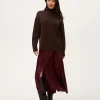 Desi Asymmetrical Satin Skirt
