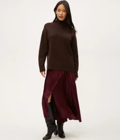 Desi Asymmetrical Satin Skirt