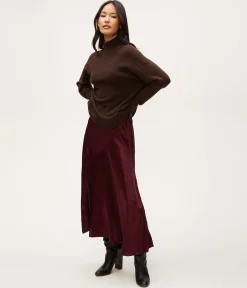 Desi Asymmetrical Satin Skirt