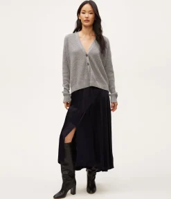 Desi Asymmetrical Satin Skirt