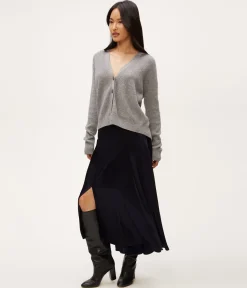 Desi Asymmetrical Satin Skirt