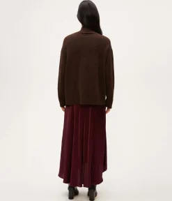 Desi Asymmetrical Satin Skirt