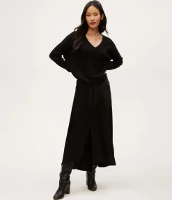 Desi Asymmetrical Satin Skirt