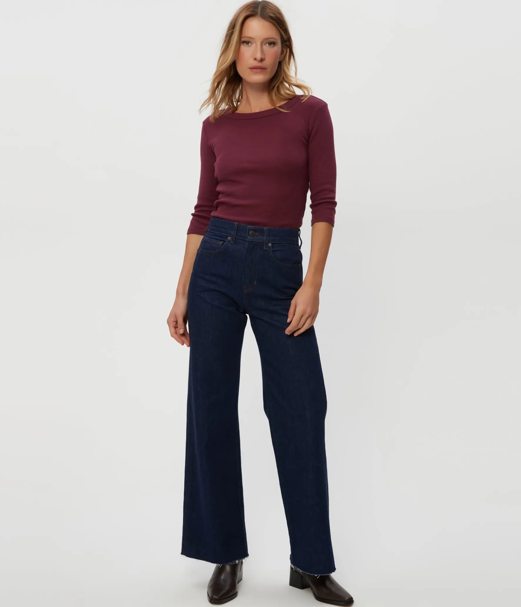 Dot 3/4 Sleeve Tee