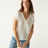 Draya Gauze V-Neck Top