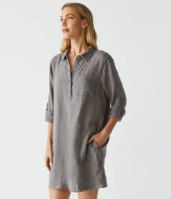 Eleanor Linen Shirt Dress