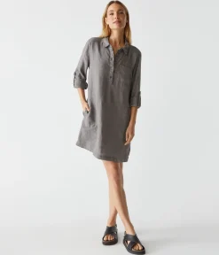 Eleanor Linen Shirt Dress