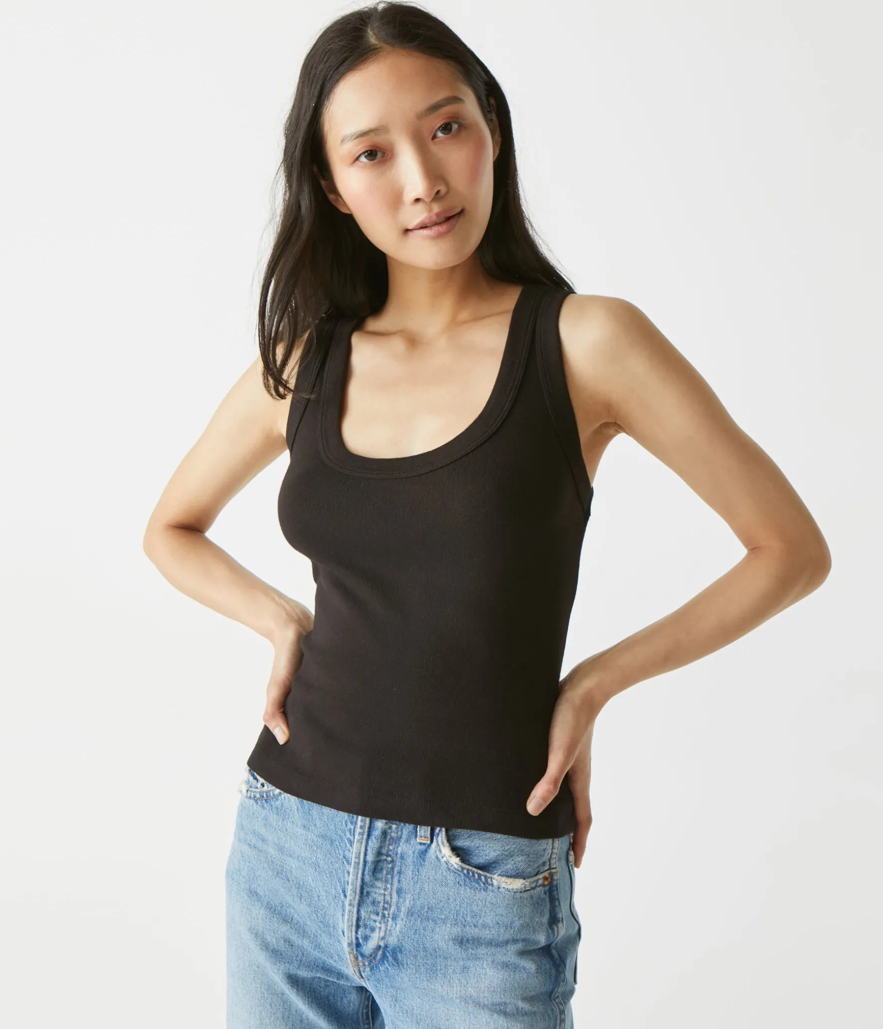 Elodie Cropped Scoop Neck Tank