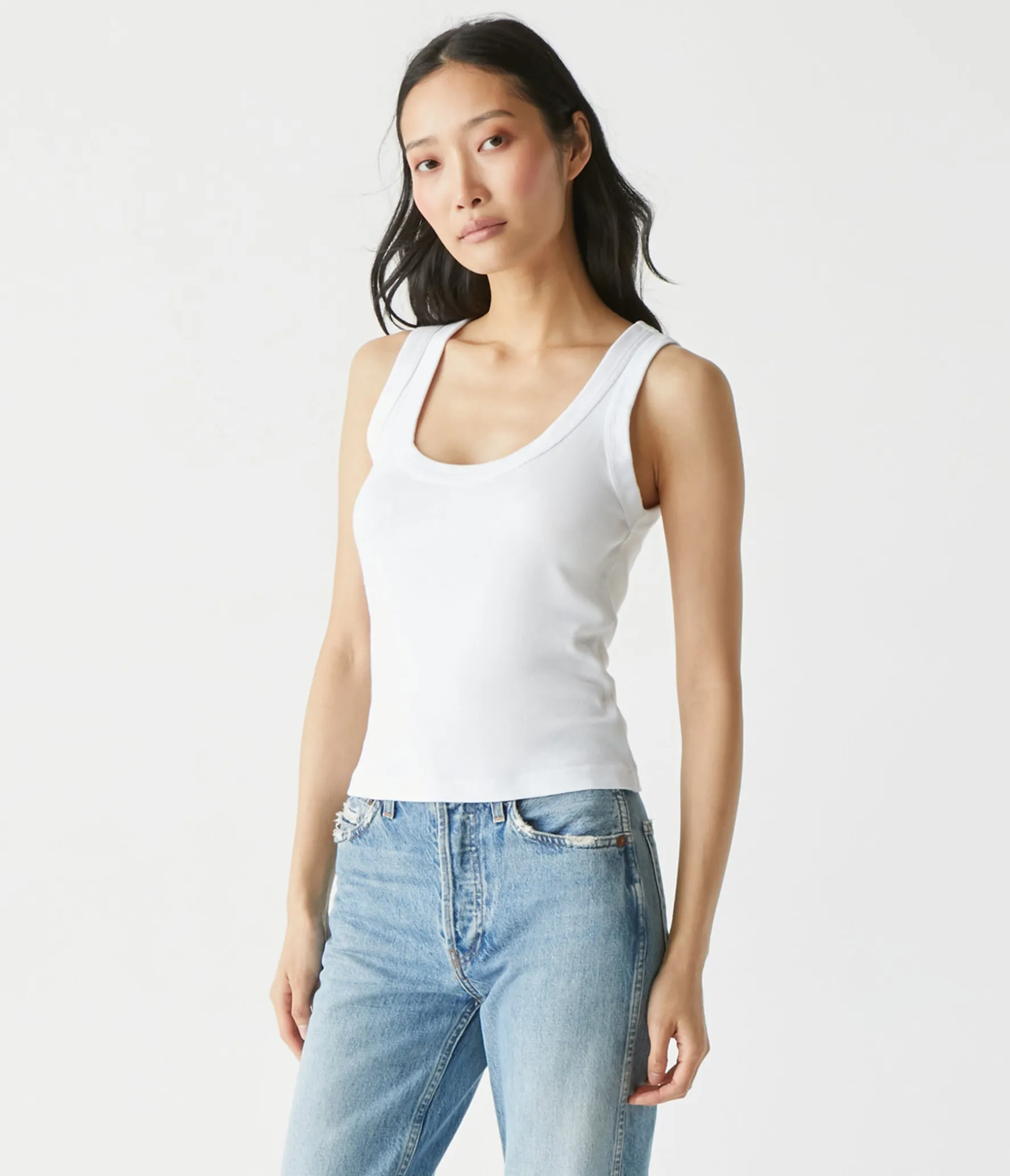 Elodie Cropped Scoop Neck Tank