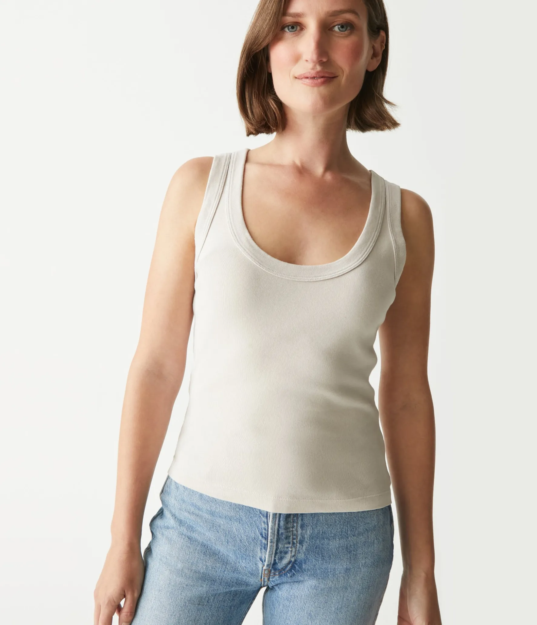 Elodie Cropped Scoop Neck Tank