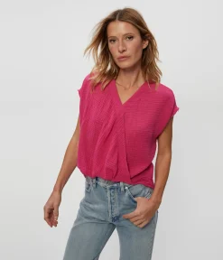 Evie Gauze Surplice Top