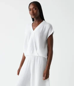 Evie Gauze Surplice Top