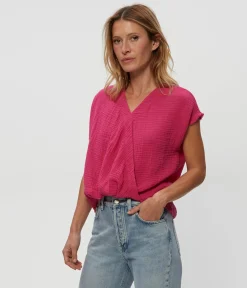 Evie Gauze Surplice Top