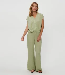 Evie Gauze Surplice Top
