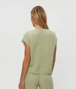Evie Gauze Surplice Top