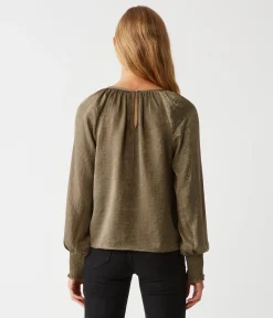 Fabi Hammered Satin Top