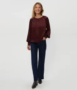 Fabi Hammered Satin Top